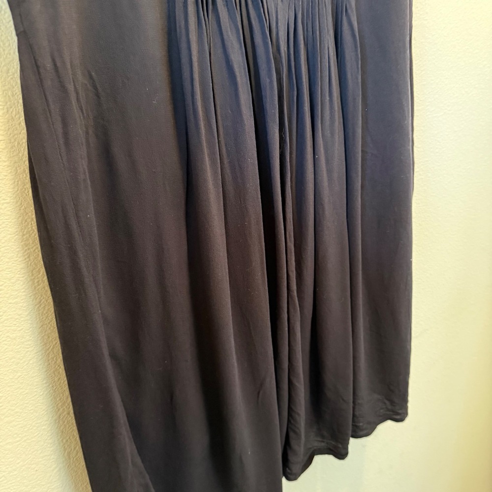Old Navy Women's Black Sleeveless Dress Pleated V Neck Size M Casual‎ - Picture 6 of 11